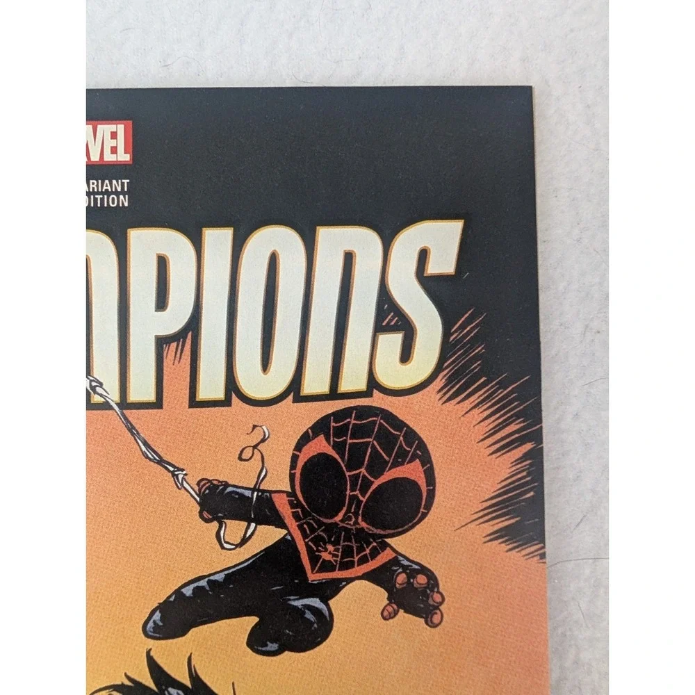 Marvel Champions #1 Skottie Young Variant Baby Cover Miles Morales Hulk NM Range